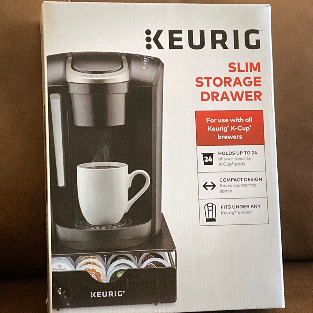 Keurig slim storage drawer - holds up to 24 cups